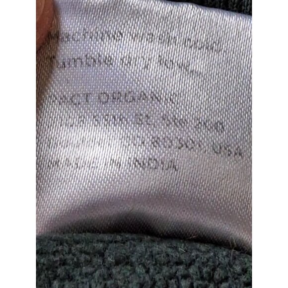 Pact Organic Green Full-Zip Hoodie Drawstring Pockets Mens L Organic Cotton - Picture 10 of 11